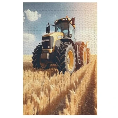 Image of Jigsaw Puzzle Tractor 1000 Piece for Adults &amp; Kids Woodiness Puzzles Family Fun （78x53cm）