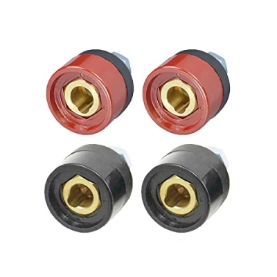 Image of RIVERWELD TIG Welding Cable Panel Connector Socket pcs Quick Fitting Dinse Style 200Amp DKZ10 25 4pcs
