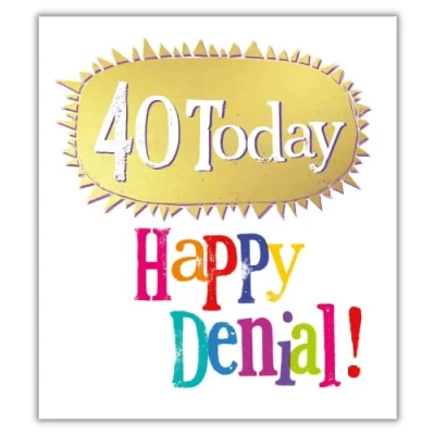 Image of Age 40 Birthday Card, Brightside 40th Card Brightside, Happy