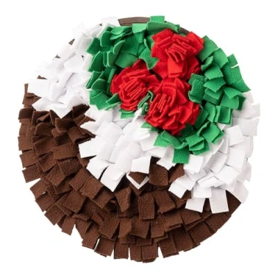 Image of House of Paws Christmas Pudding Snuffle Mat for Dogs