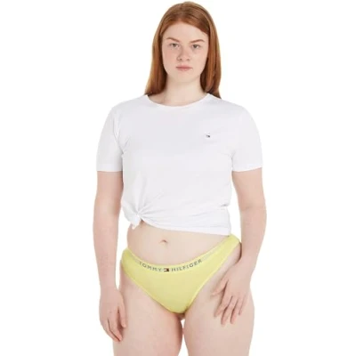 Image of Tommy Hilfiger Women&#039;s Thong (Ext Sizes) Uw0uw04146 Thongs, Yellow (Yellow Tulip), XS