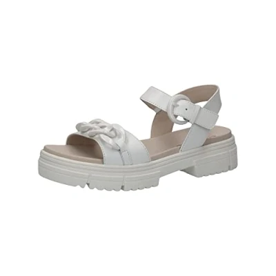 Image of CAPRICE Women&#039;s 9 28708 20 Sandal Heel, White Nappa, 6 UK