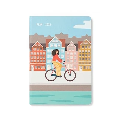 Image of Letts Wanderlust A5 2024 week to view diary Amsterdam