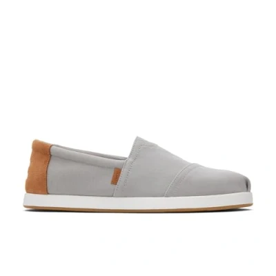 Image of TOMS Men&#039;s Alp FWD Sneaker, Drizzle Grey Brushed Twill/Tan Suede, 13 UK