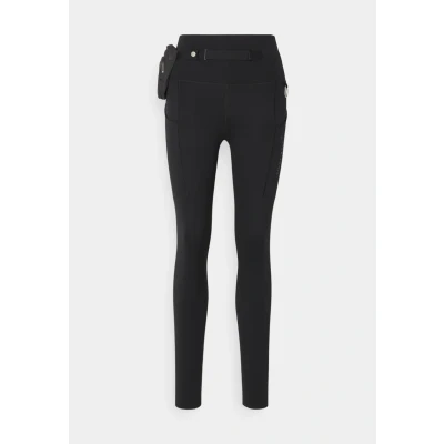 Image of Nike Performance GO Trail Leggings, Women&#039;s, Size: Small, Black/dark smoke grey