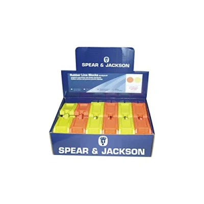 Image of Spear &amp; Jackson SJ RLB OY Box of 24 Rubber Line Blocks
