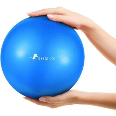 Image of ROMIX 23cm Soft Pilates Ball, 9 inch Anti burst Small Exercise Yoga Ball for Pilates, Yoga, Core Training, Physical Therapy, Balance Stability, Stretching Gym Workout