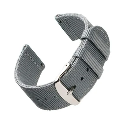 Image of Archer Watch Straps Premium Nylon Quick Release Replacement Bands for Men and Women, Watches Smartwatches (Gray, 22mm)