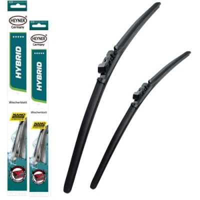 Image of Heyner Wipers Fits Dacia Sandero 2021 on Hybrid Windscreen Wiper Blades HH2416TLB