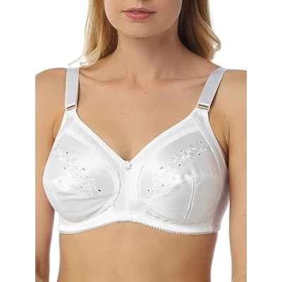 Image of Marsylka Womens Embroidered Cup Bra White Size 42E