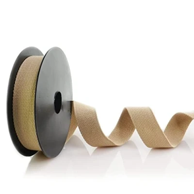 Image of Trimz Cotton Webbing, Beige, 30mm