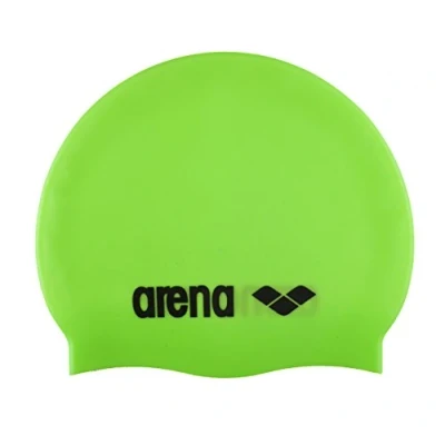 Image of arena Classic Silicone Unisex Swimming Cap, Cap Women and Men, with Reinforced Edge, Soft Resistant