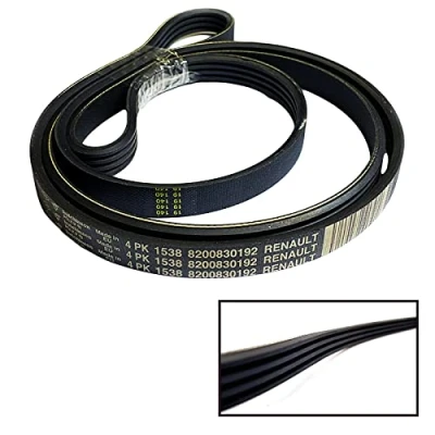 Image of 4PK1538 V Ribbed Belt Fits Clio MK II Kangoo Thalia I, Twingo I Express Logan 8200830192