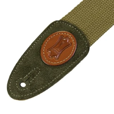 Image of Levy&#039;s MSSC8 GRN 2 inch Cotton Guitar Strap Green