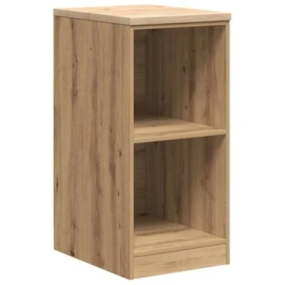 Image of vidaXL Garage Storage Cabinet Artisan Oak Solid Pinewood 40x51x85 cm 4 Drawer DIY Tool Organizer for Workshop and Basement