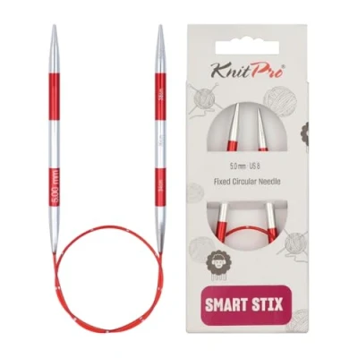 Image of KnitPro SmartStix Circular Needle 40cm 5.00mm 3pcs, Red