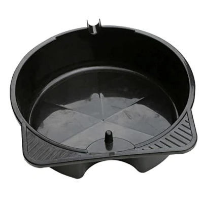 Image of Hilka Tools 84810508 Oil Drain Pan, 8 L, Black