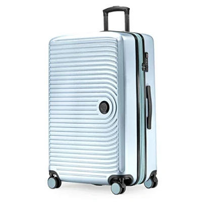Image of HAUPTSTADTKOFFER Mitte Large Hard Shell Suitcase, TSA, 4 Wheels, Check In Luggage with 8 cm Volume Expansion, 77cm, 130 liters, Pool Blue