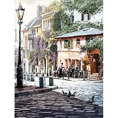 Image of Art Group WDC100264 The Richard Macneil (Sunshine Cafe) Canvas Print 60 x 80cm, Wood, Multicolour, 80 1.3 cm