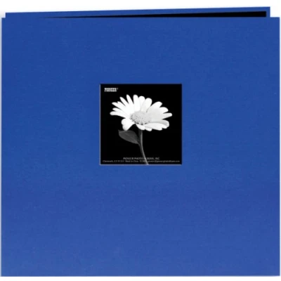 Image of Pioneer 12 x inch Book Cloth Cover Post Bound Album, Cobalt Blue