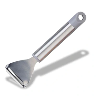 Image of Fackelmann MODE Y Peeler, Potato Food &amp; Vegetables, With Hanging Loop, Stainless Steel, 18.5x5.5x2cm, Grey Silver