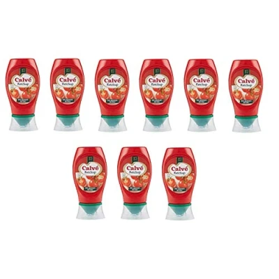 Image of 3X Calvé Ketchup Squeeze Table sauces Sauce 250ml with Natural Ingredients