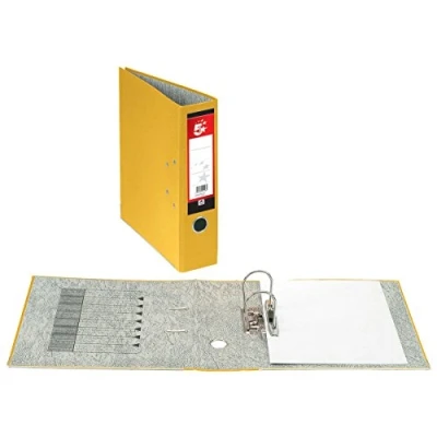 Image of 5 Star 332934 Office Lever Arch File 70mm Foolscap Yellow [Pack 10]