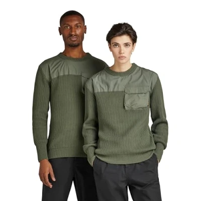Image of G STAR RAW Men&#039;s Unisex Army Knit, Green (lt hunter D21955 C868 8165), L