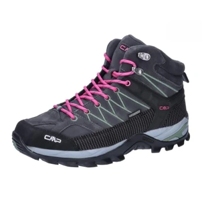 Image of CMP Women&#039;s Rigel Mid Wmn Trekking Shoes Wp Hiking, Antracite Mineral Green, 6.5 UK
