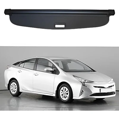 Image of Retractable Cargo Cover for TOYOTA PRIUS 2016 2022, Car Rear Trunk Parcel Shelf Luggage Shade Shield Privacy Racks,B