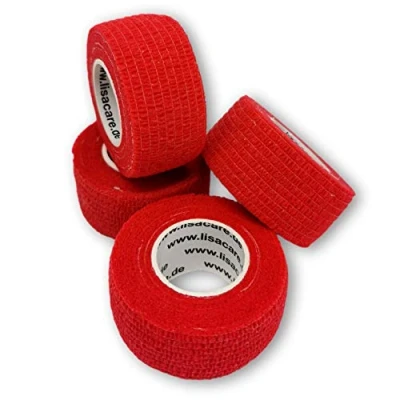 Image of LisaCare Finger Dirt Grease and Repellent Elastic Waterproof Plaster Selection of Colours 4 Rolls 2.5 cm x 4.5 m