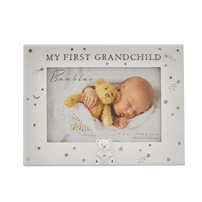 Image of Baby 6 x 4 Photo Frame Bambino Cream Unisex My First Grandchild 0974