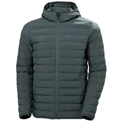 Image of Helly Hansen Men&#039;s Mono Material Hooded Insulator Jacket, Storm, L