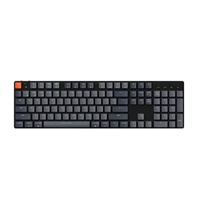 Image of Keychron K5 SE Hot swappable Wireless Mechanical Keyboard, Ultra Slim Full Size 104 Keys White Backlight Bluetooth/Wired Aluminum Gaming Keyboard for Mac Windows, Low Profile Gateron Red Switch