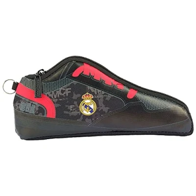 Image of R.Madrid Black Shoe Bag 24 x 10 2 cm