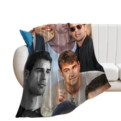 Image of QapLWczK Theo James Blanket Cool Ultra Soft Flannel Fleece Stylish Bedroom Living Room Sofa Warm All Season Use 80&quot;x60&quot;