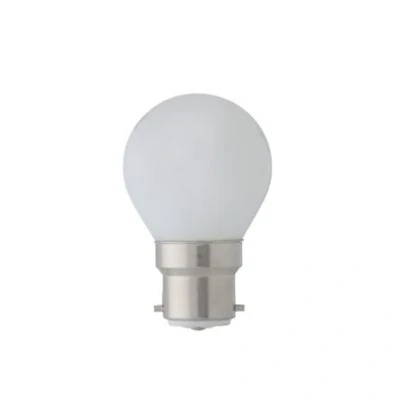Image of LED Round Opal Pearl Frosted Filament Light Bulbs 4w/40w B22 BC Push in Pack of 2