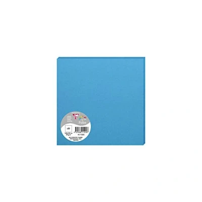 Image of Clairefontaine Ref 1122C Pollen Card (Pack of 25 Sheets) 160 x 160mm Sized, Acid Free, Inkjet &amp; Laser Compatible, Easy to Write On, 210gsm Intensive Blue