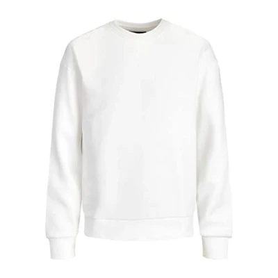 Image of JACK &amp; JONES Men&#039;s Classic Knit Jumper, White (White/Reg Fit), XXL