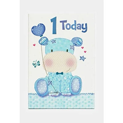 Image of Birthday Card for One (1) 1st Year Old Boy