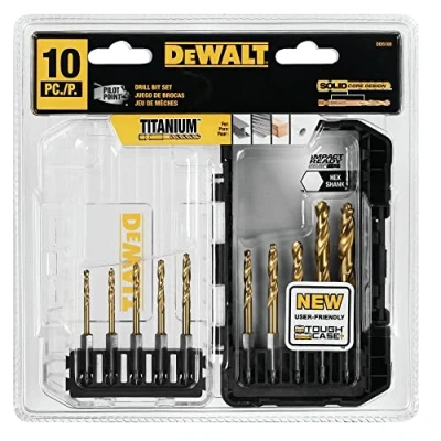 Image of DEWALT DD5160 Impact Ready 10 Piece Titanium Drill Bit Set
