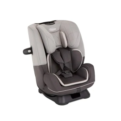 Image of Graco SlimFit R129 All in One Convertible Car Seat, Birth to 12 years (40 145cm). Rearward facing until approx. 4yrs 105cm), Forward from 3.5 (100 145cm), Iron fashion