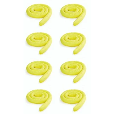 Image of Yellow Chemical Absorbent Sock Spills 3 Metre (8 Pack) 3M x 76MM Spun Bound, Odourless Colour, Use For Involving Aggressive Chemicals, Acids, Alkalis, Indoor/Outdoor