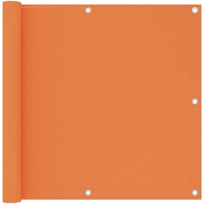 Image of vidaXL Balcony Screen Orange 90x500 cm Oxford Fabric