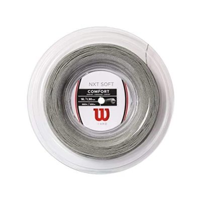 Image of Wilson tennis string NXT Soft 16, For rackets, diameter: 1.30 mm, 200 m, Silver, WR830520316