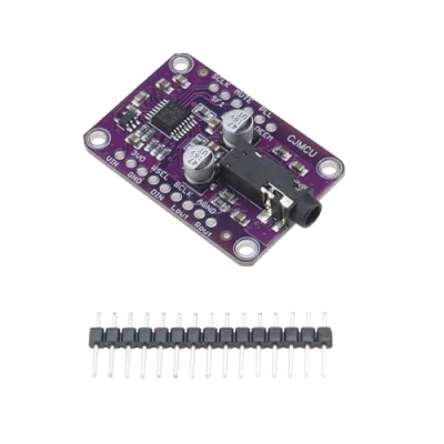 Image of OTOTEC MCU 1334 UDA1334A Module Board I2S Stereo Decoder DAC Audio Media Player Interface Compatible with A/rduino 3.3V 5V