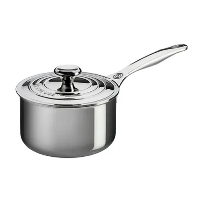 Image of Le Creuset 966009180 18cm Saucepan with Lid Stainless Steel