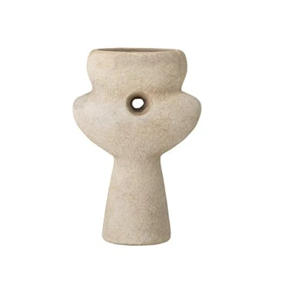 Image of Bloomingville Ngoie 82049582 Decorative Vase, Natural Terracotta, Dimensions: L11.5xH17xW6 cm
