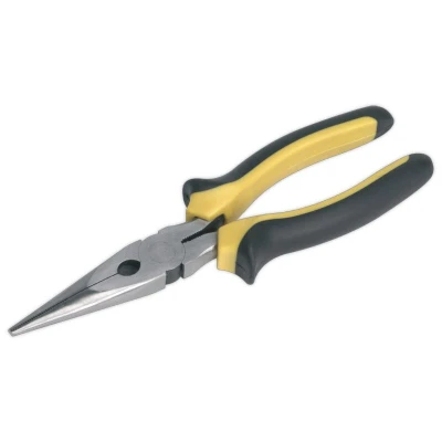 Image of Siegen Long Nose Pliers Comfort Grip 200mm