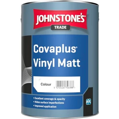 Image of 5LTR JOHNSTONES Trade COVAPLUS MATT Emulsion Black